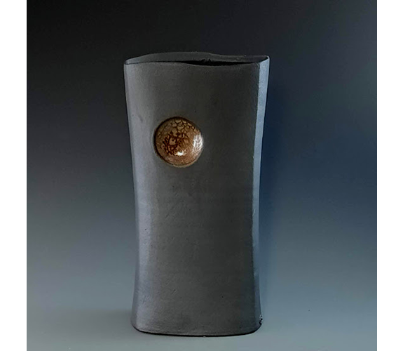 Nezumi Shino Glazed Vase - Reid Ozaki